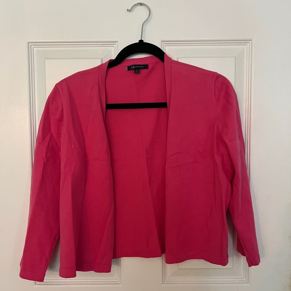 Anne Klein Women's Bright Pink Cardigan